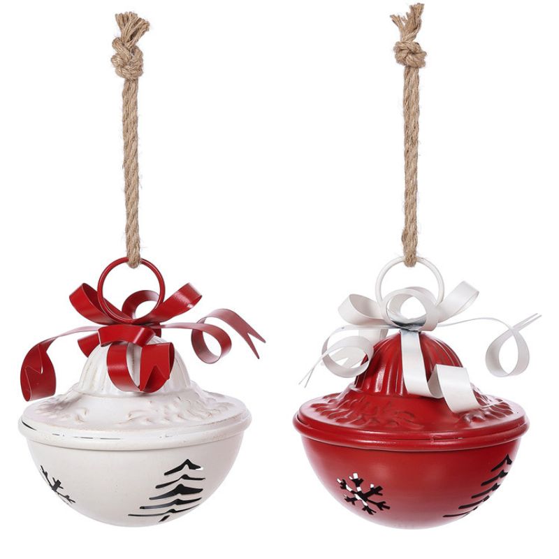 Snowflake Bell W/Bow Hanging